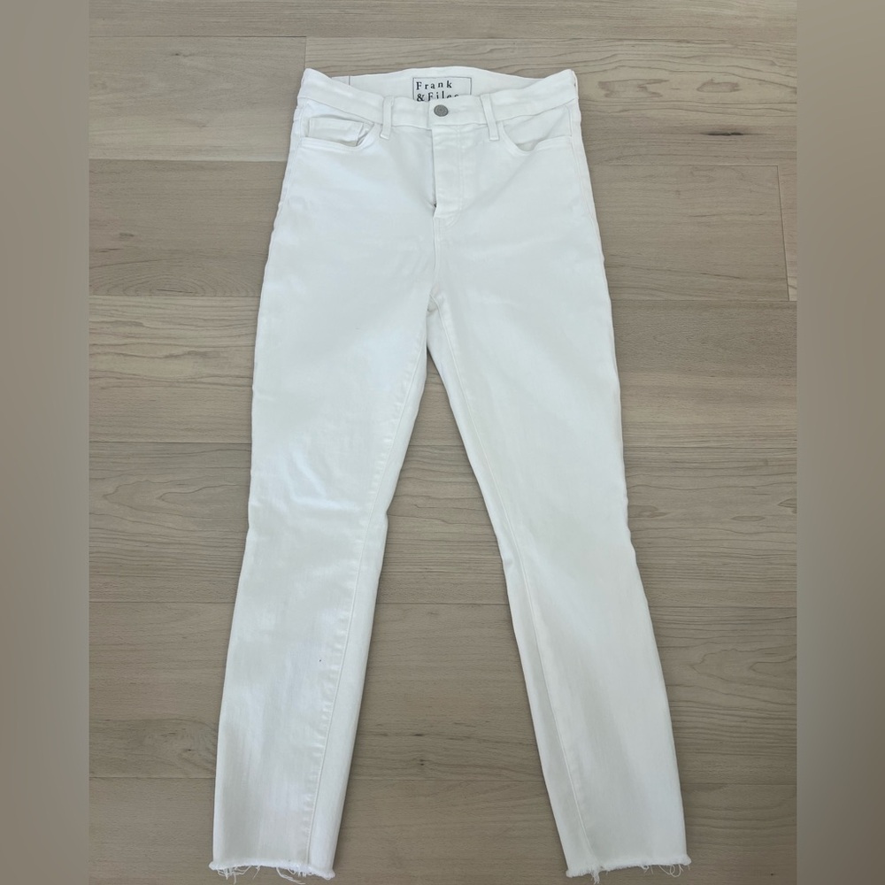 Frank & Eileen Sligo Skinny Jean in White size 28